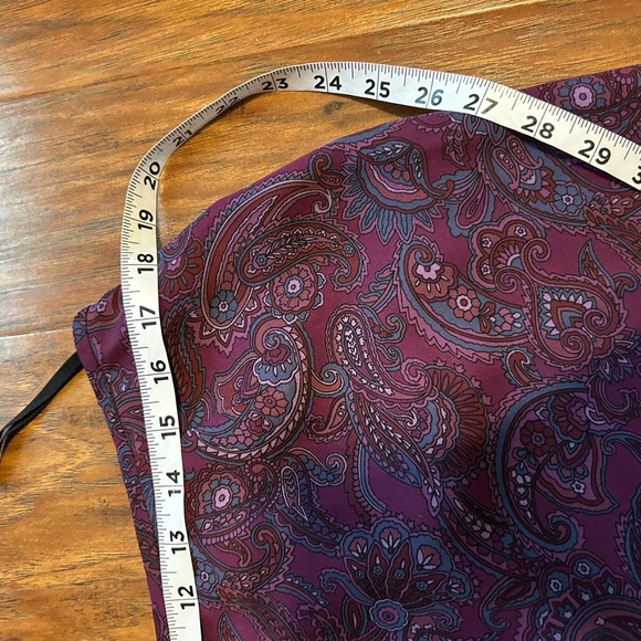 Le Suit Plum Blazer with Paisley Scarf Women’s Size 16P - Picture 5 of 8